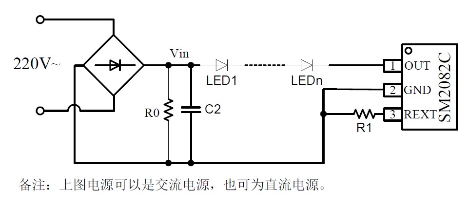 SM2082D高壓線性恒流IC產(chǎn)品特點選型及應用注意事項(圖2)