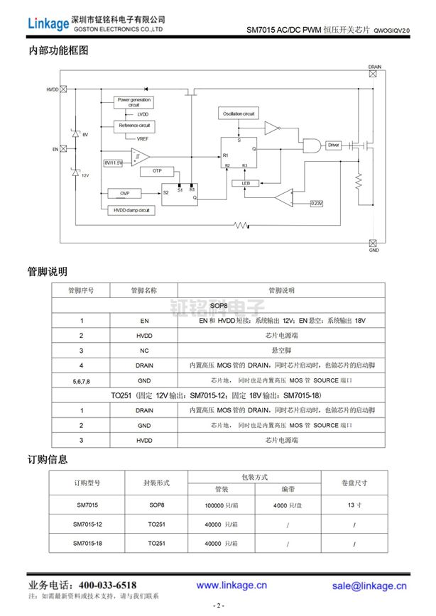 SM7015電源管理芯片 SM7015電源管理芯片