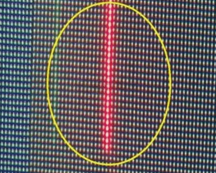 LED驅動控制芯片SM5166:可消除LED顯示模組毛毛蟲現象(圖1) 毛毛蟲現像.png
