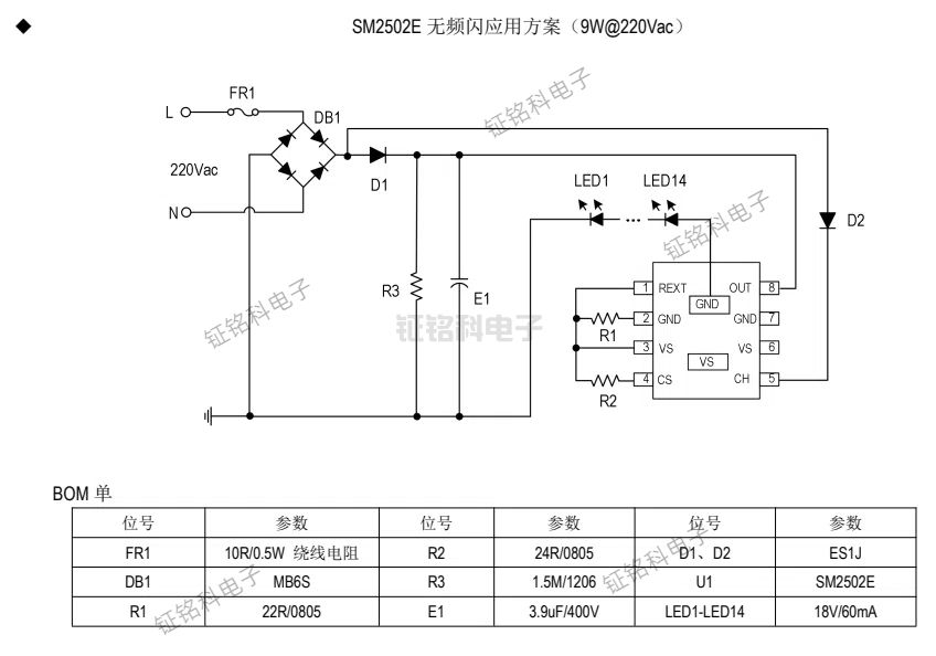 SM2502E無頻閃LED 線性恒流控制芯片(圖2) SM2502E無頻閃應(yīng)用方案.jpg