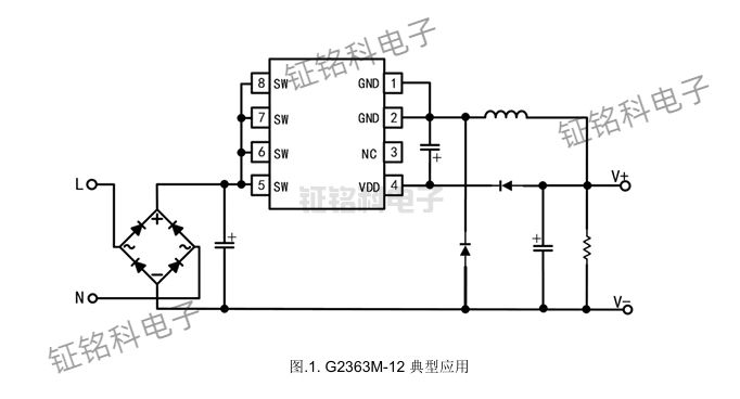 電源芯片新標(biāo)桿:G2363M-12憑高集成度重塑設(shè)計(jì)效率(圖1) G2363M-12 典型應(yīng)用.jpg