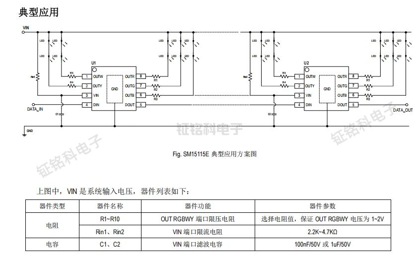 解鎖智能照明新維度!SM15115E 5通道低壓線性驅(qū)動(dòng)芯片重磅來(lái)襲(圖1) SM15115E 典型應(yīng)用方案圖.jpg