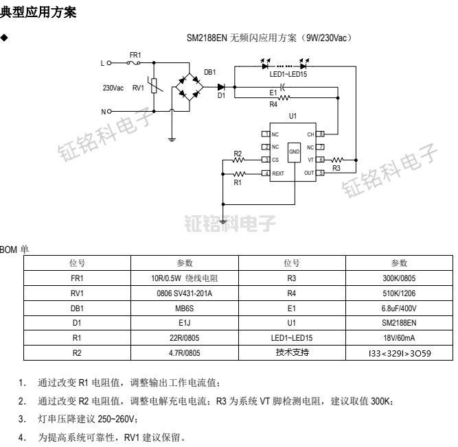 LED恒流驅(qū)動芯片SM2188EN:滿足LED燈具出口歐盟所需的ERP能效認(rèn)證標(biāo)準(zhǔn)和要求(圖2) SM2188EN無頻閃應(yīng)用方案.png